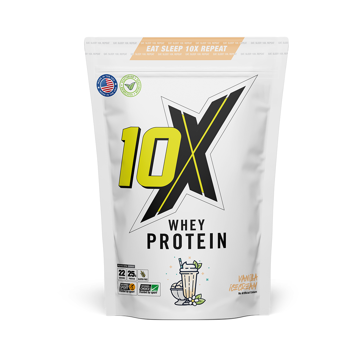 10X Athletic Whey Protein 700g Vanilla Ice Cream