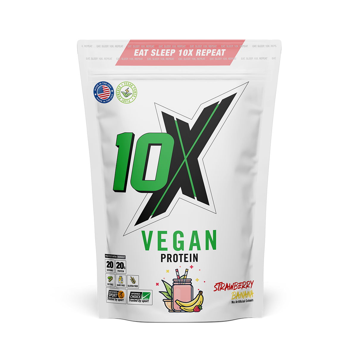 10X Athletic Vegan Protein 540g Chocolate Mint