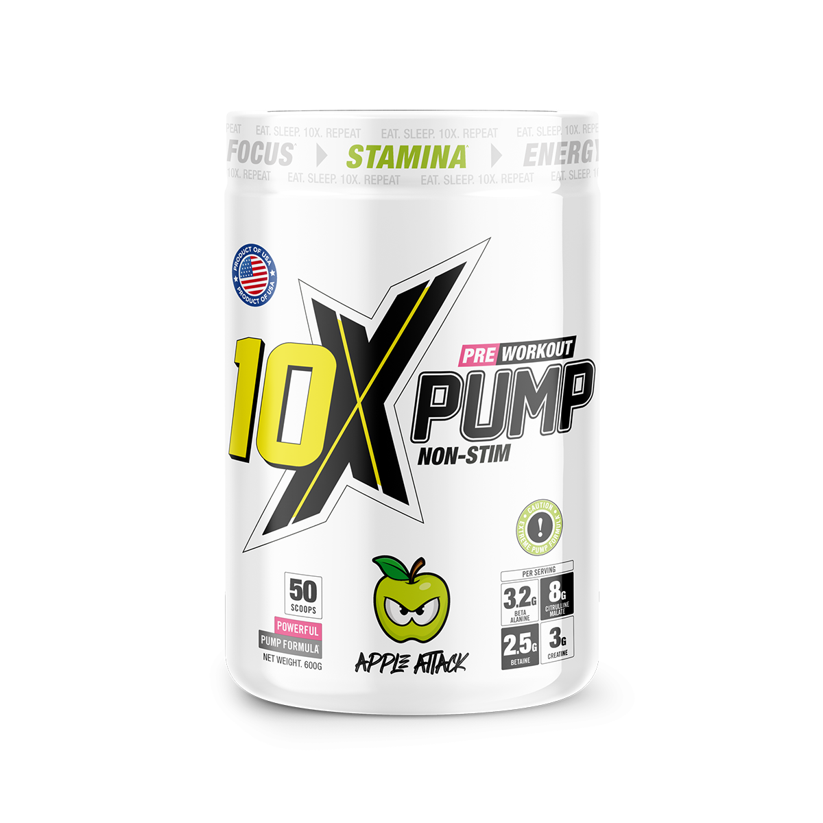10X Athletic PUMP 600g Apple Attack