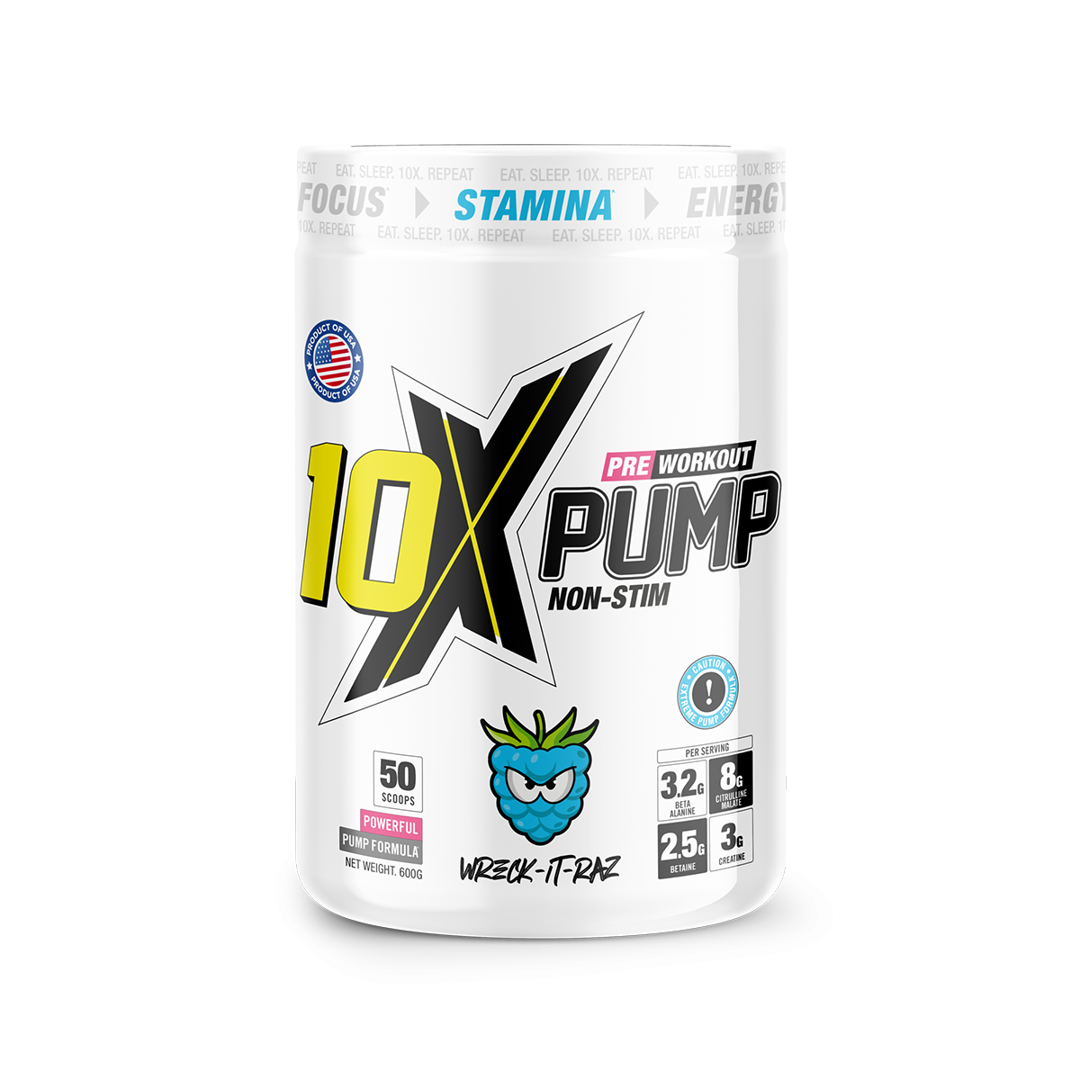 10X Athletic PUMP 600g Wreck It Raz