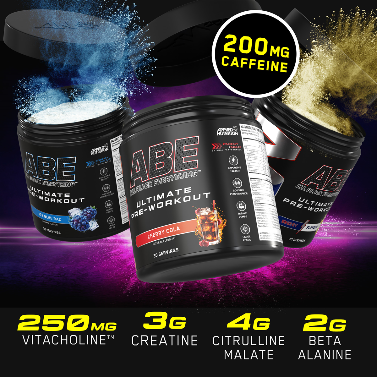 Applied Nutrition ABE (All Black Everything) 375g Icy Blue Raz