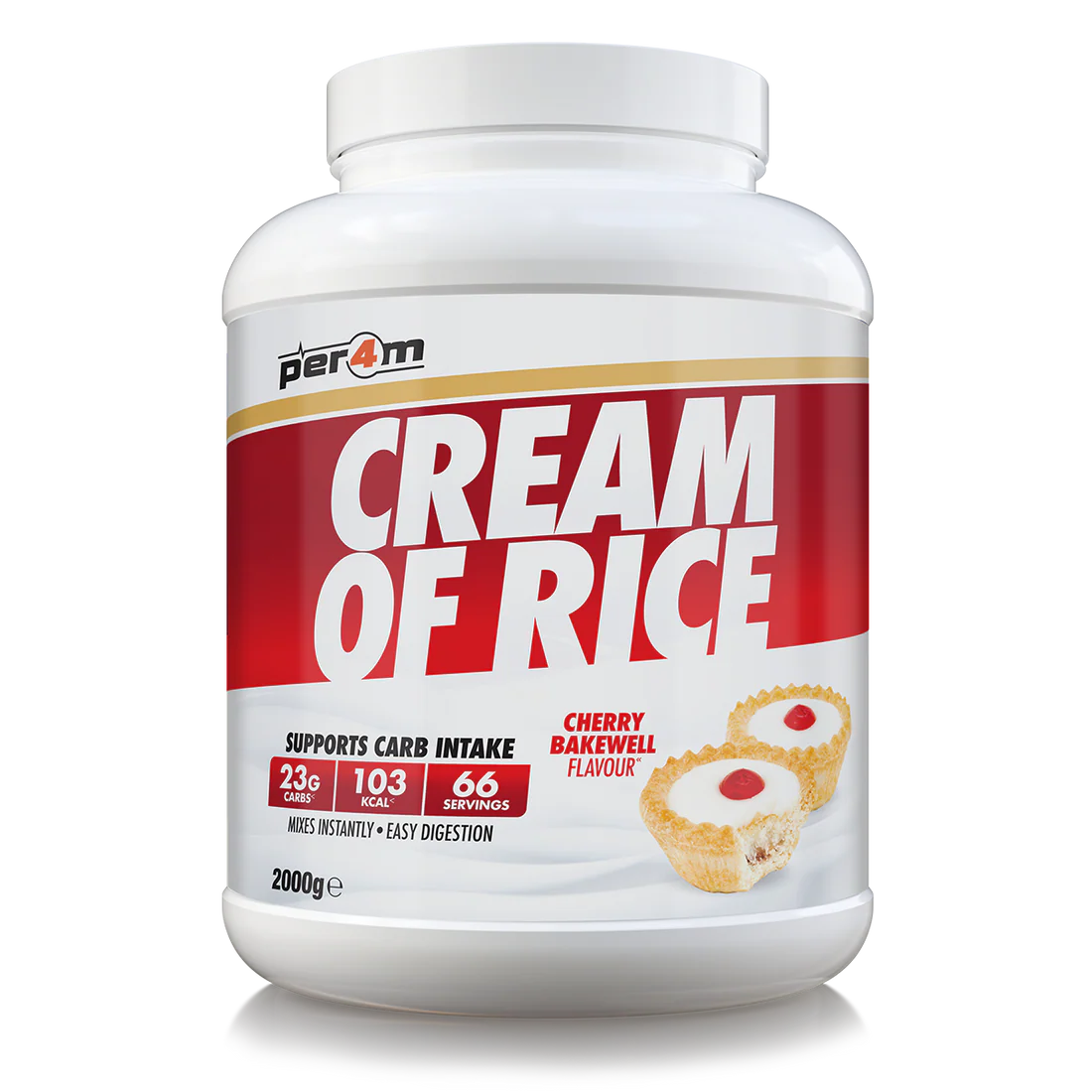 Per4m Cream of Rice 2kg Cherry Bakewell