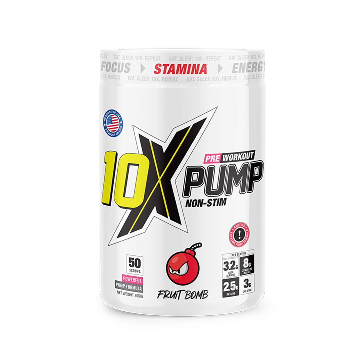10X Athletic PUMP 600g Fruit Bomb