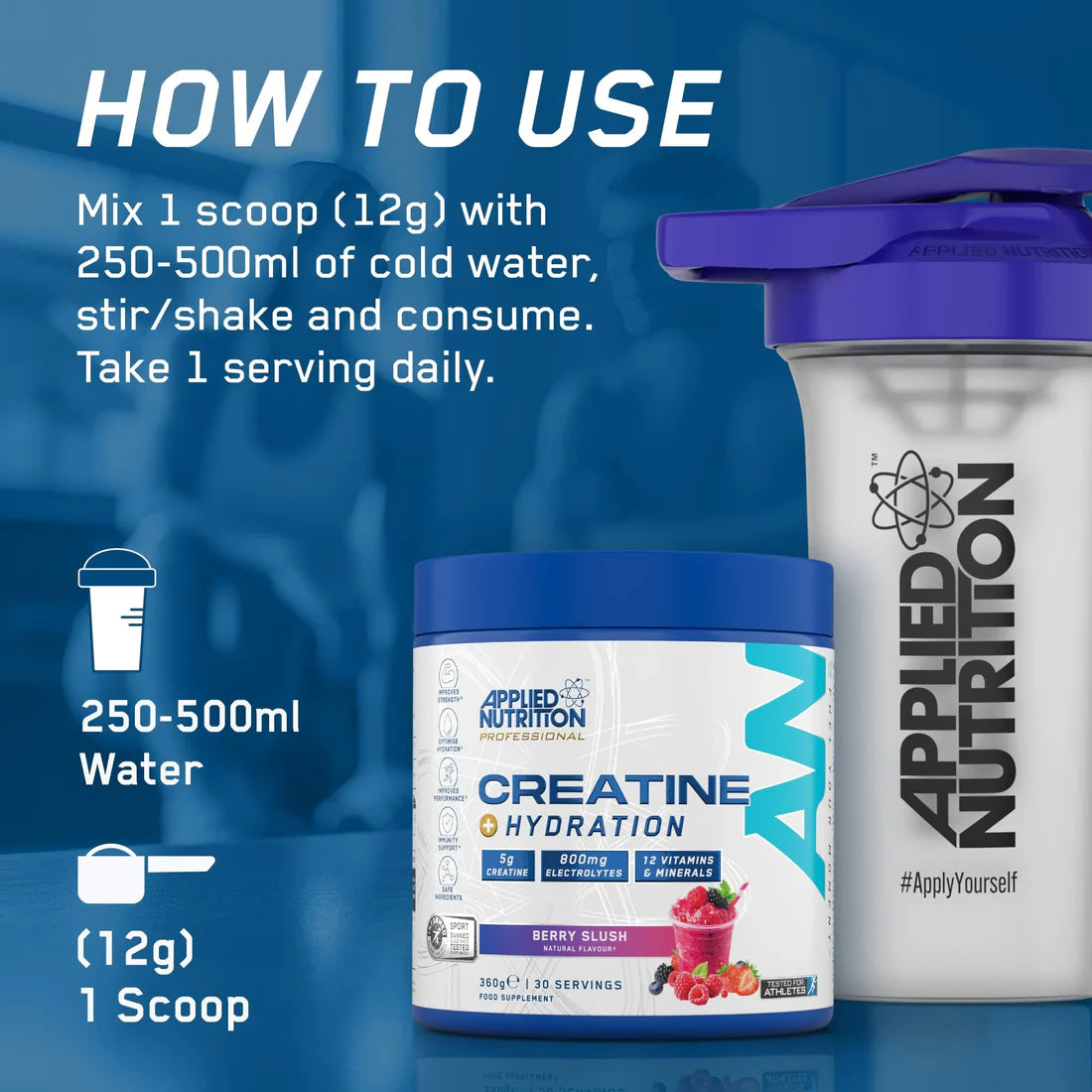 Applied Nutrition Creatine + Hydration 360g Citrus Burst
