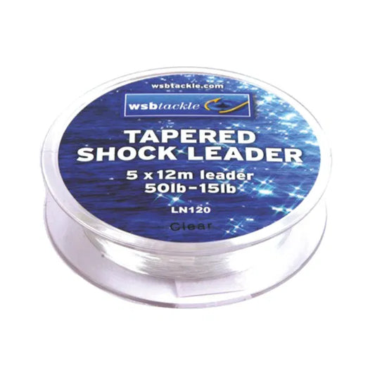 WSB TAPERED CLEAR LEADER 50LB-15LB