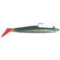 EDDYJELLY JIG EEL SILVER/GREEN FIRE TAIL (1 PER PACKET)
