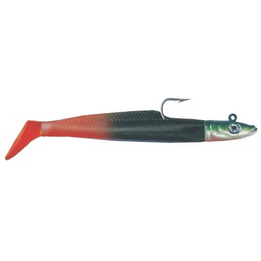 EDDYJELLY JIG EEL BLACK/RED FIRE TAIL (1 PER PACKET)