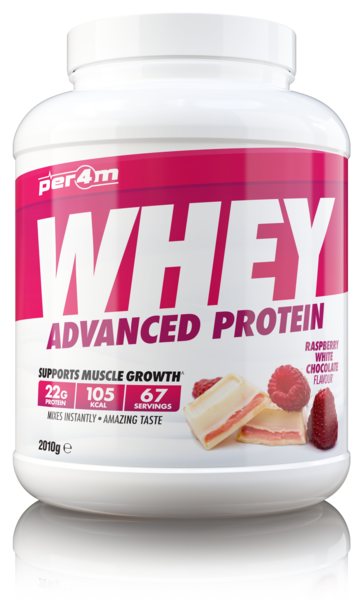 Per4m Advanced Whey Protein 2.01kg Raspberry White Chocolate